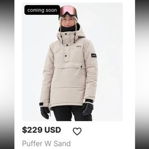 Tan Dope Snow Puffer
